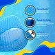 preview thumbnail 2 of 11, 8-mil Solar Blanket for Oval 12-ft x 24-ft Above-Ground Pools - Blue