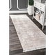 preview thumbnail 8 of 6, Nuloom Vintage Distressed Medallion Ivory Tassel Rug 2'8" x 8' Runner - Beige - Runner