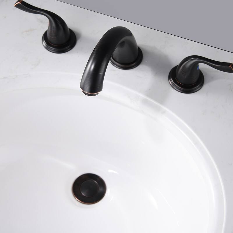 DORNBERG B012A Pop Up Bathroom Sink Drain with Overflow