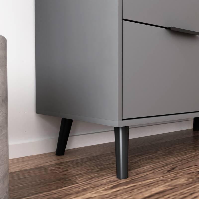 Storage Cabinet With 3 Drawers & Adjustable Shelf