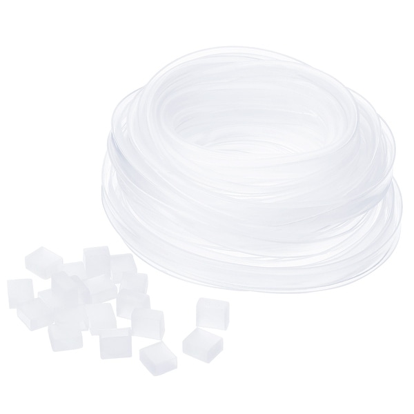 Lot De 50 Bouchons Silicone Pour Ruban LED 3528 – 8mm, Blanc