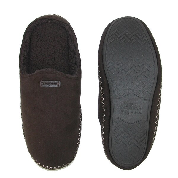 Mens black mule slippers Clearance