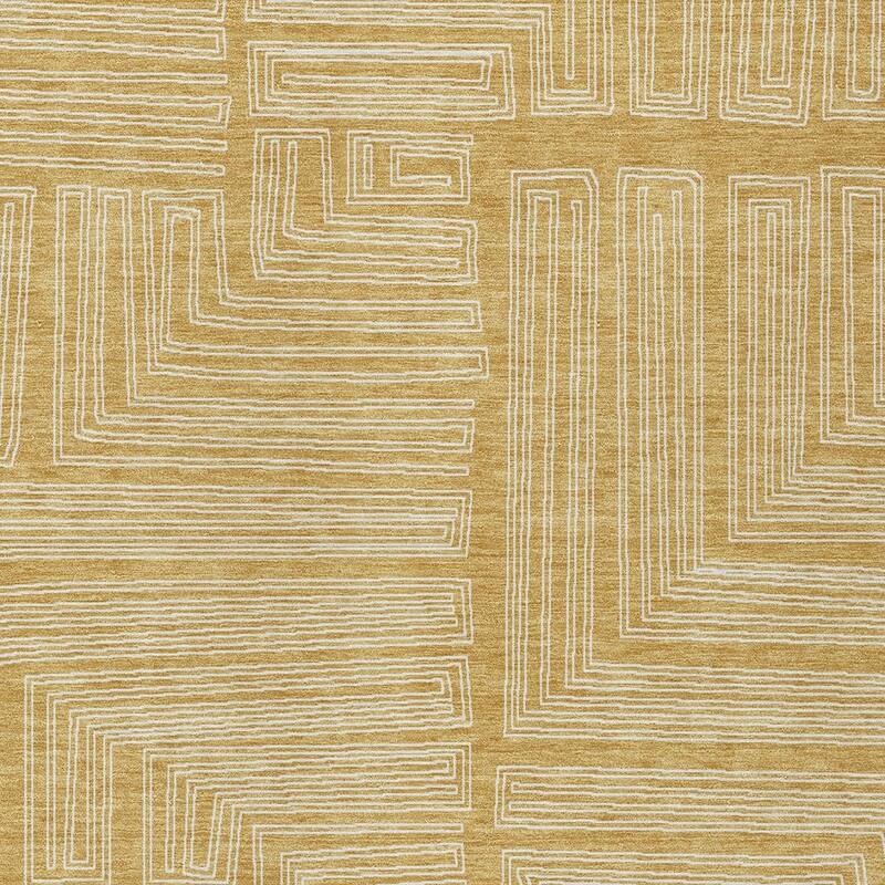 HomeRoots Geometric Transitional Rectangle Outdoor Rug