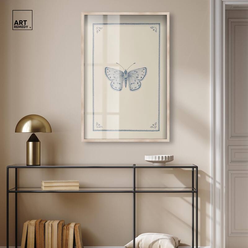 Blue Butterfly II Shadowbox by Art Remedy