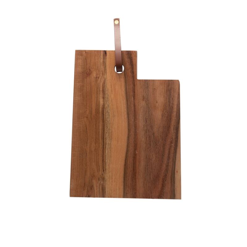 Acacia Wood "Utah" Cutting Board - A - Natural