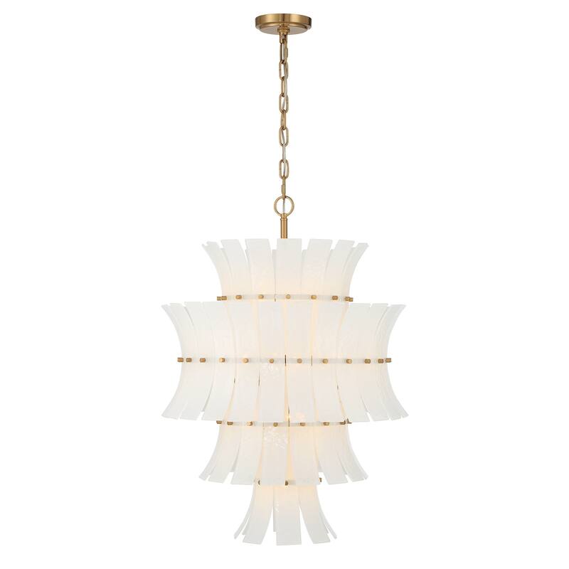 Crystorama Lighting Group ABI-2006-WH Abigail 13 Light 23" Wide