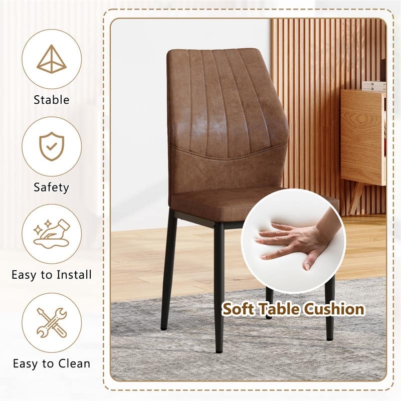 Dining Chairs with Shell - pattern, 37 inches High: Ergonomic Tech Fabric Backrest, Combines Comfort and Style