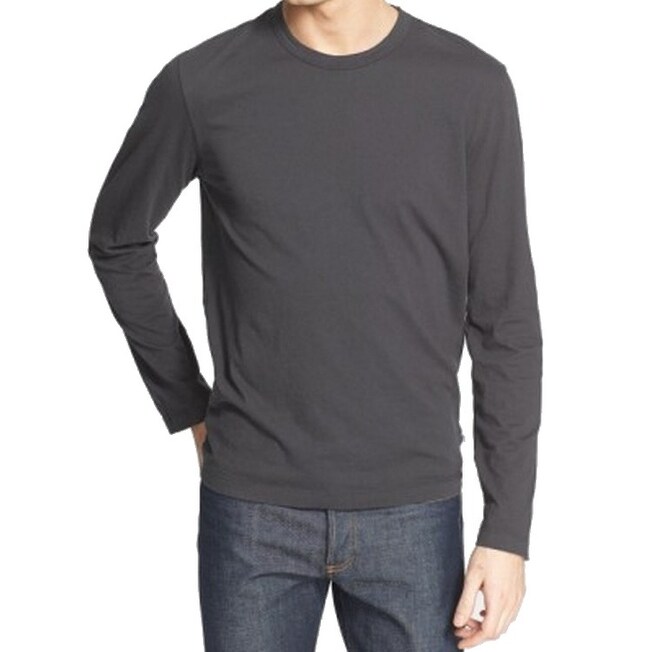 Shop James Perse New Gray Mens Size 5 Us 2xl Long Sleeve Crewneck