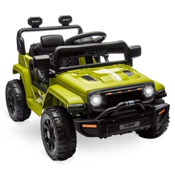slide 2 of 42, Ride On Truck for Kids, 12V Battery Powered Toy Car with Remote Control Green