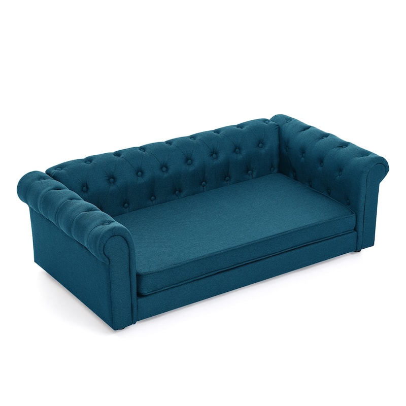 Elegant Rectangular Pet Sofa Bed for Dogs Up to 130lbs