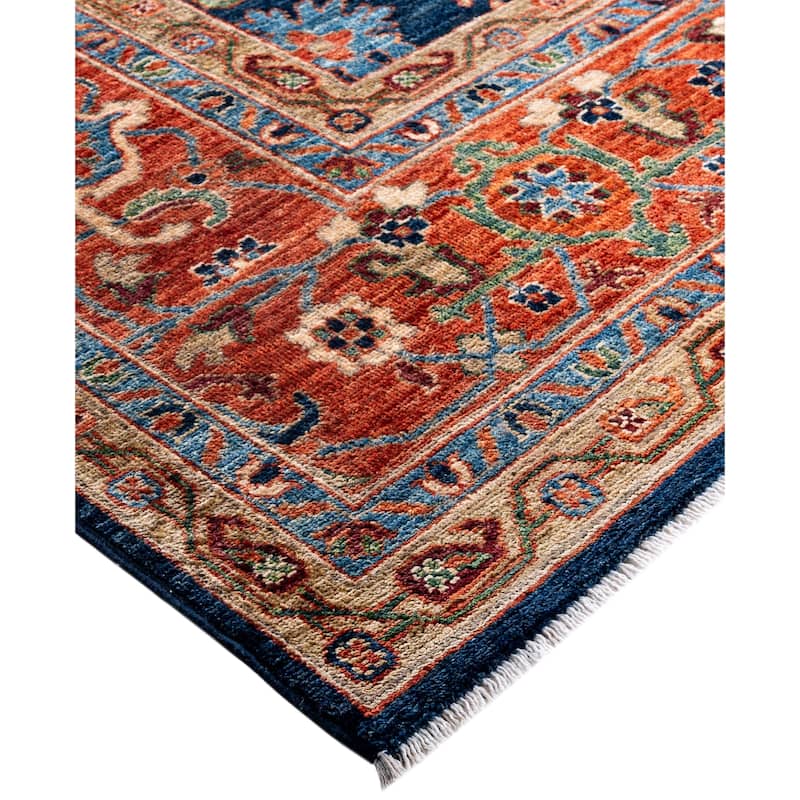 Serapi One-of-a-Kind Hand-Knotted Area Rug - Blue - 8' 0" x 9' 10"