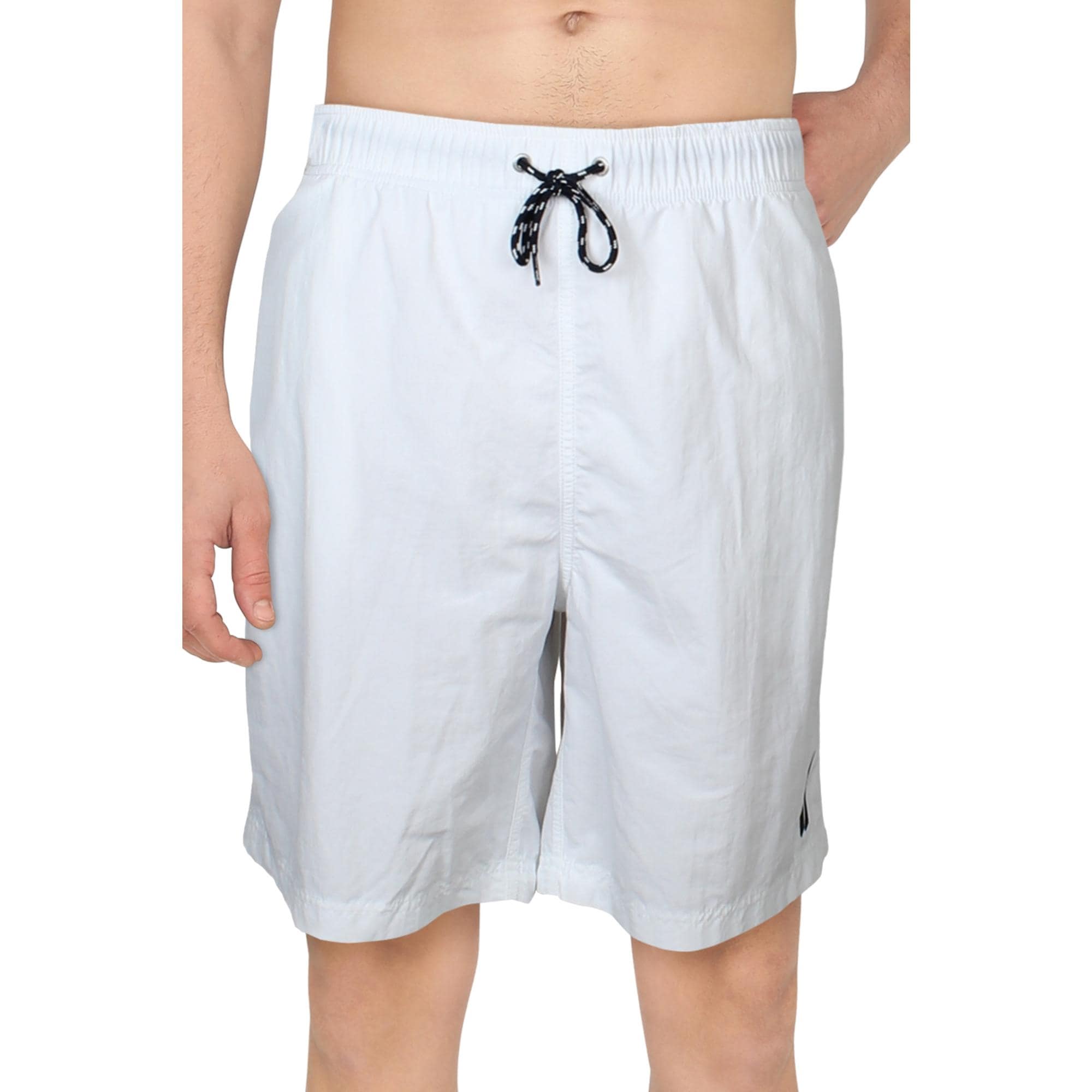Nautica Mens New Anchor Swimsuit Board Short Swim Trunks - Bright White - XL