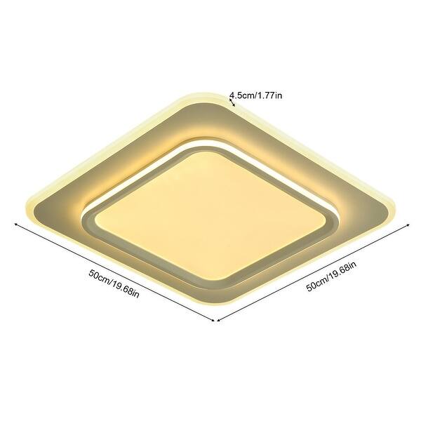 19.68'' Modern LED Ceiling Light 85W Square Ceiling Light Bed Bath