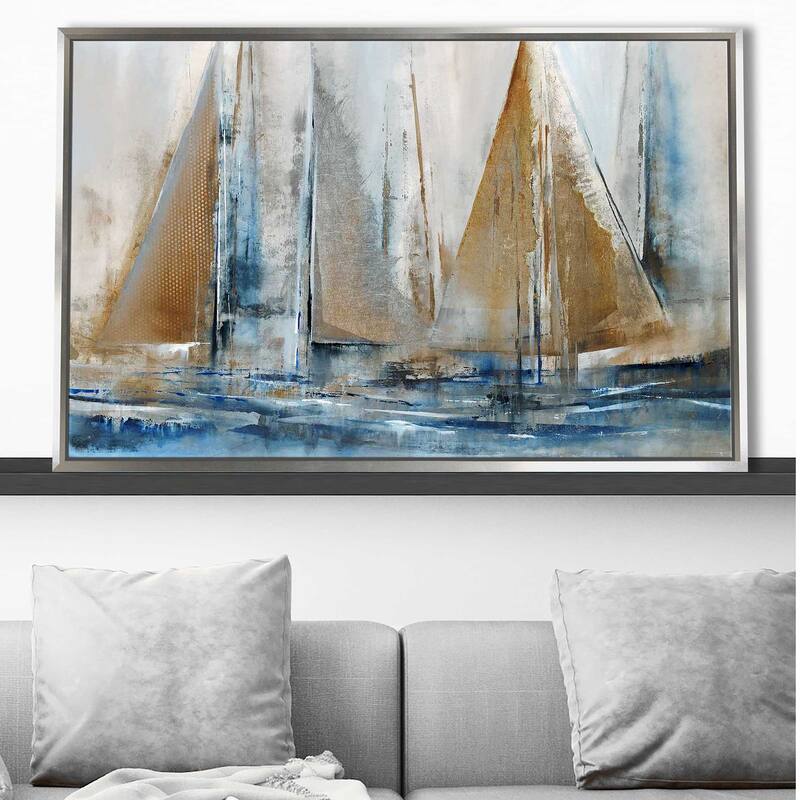 "Gone By Sea" by K.Nari Print on Floating Canvas