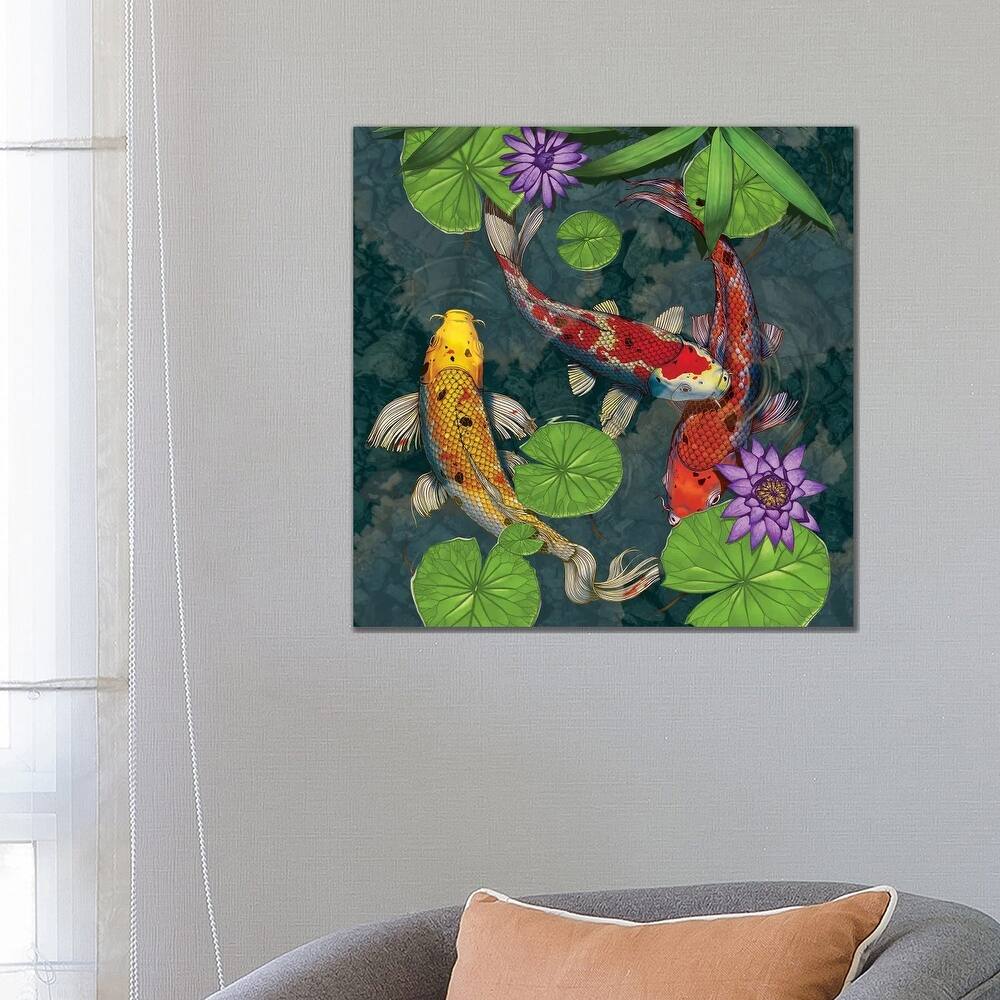 iCanvas "Koi Fish" by Vincent Hie Canvas Print
