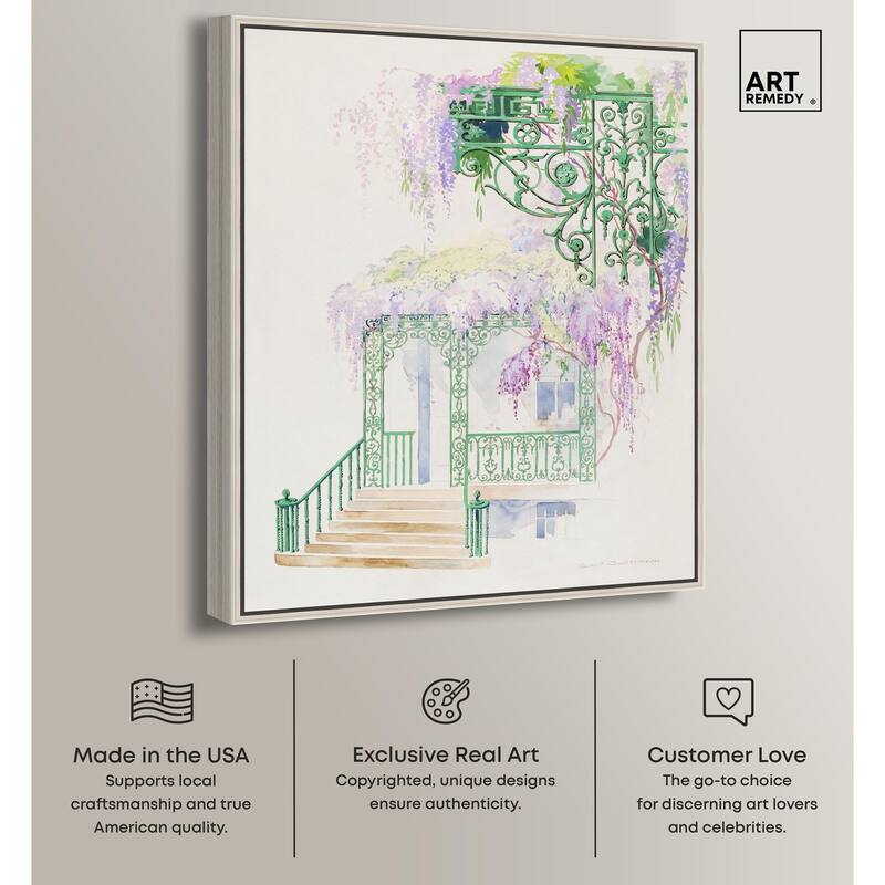 Cast Iron Porch Railing Canvas by Art Remedy