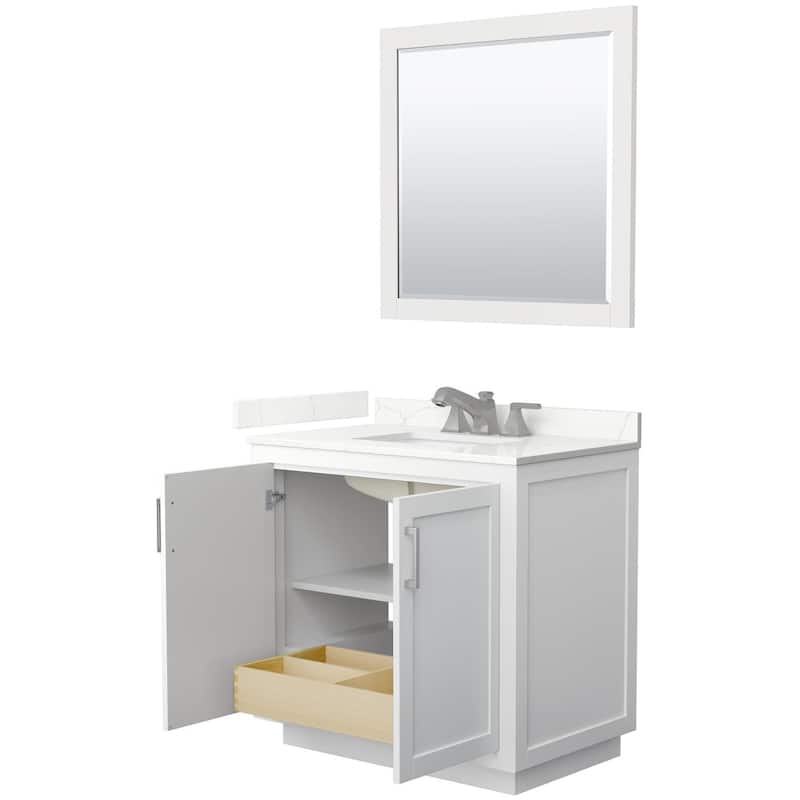 Wyndham Collection WCF292936S-QTZ-US3M34 Miranda 36" Free Standing