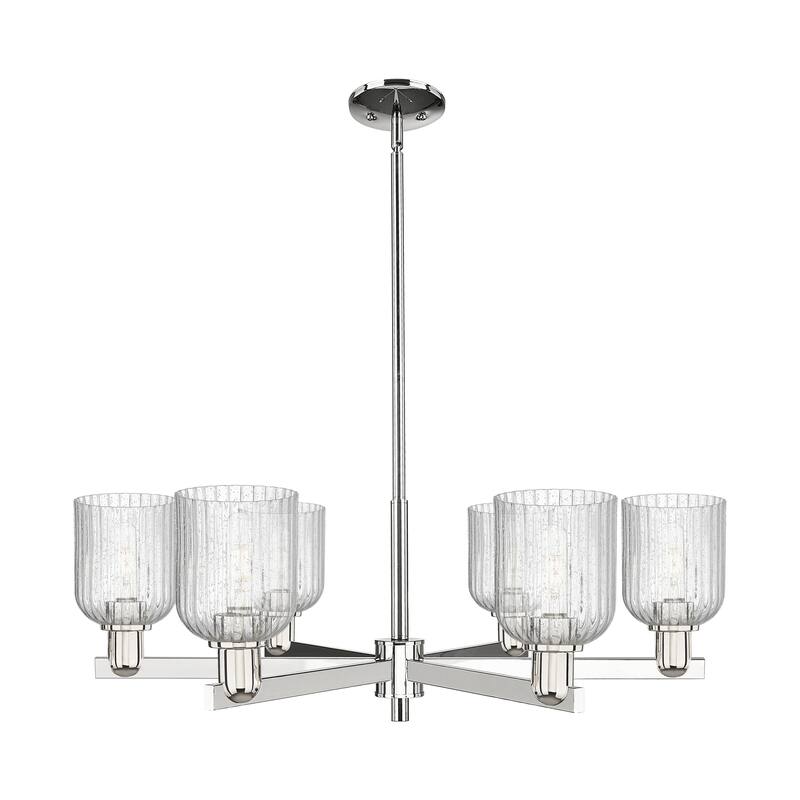 Innovations LightingDowntown Urban - Bridal Veil - 6 Light 35" Stem Hung Chandelier