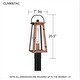 preview thumbnail 7 of 5, Carolina 1-Light Aged Copper Outdoor Post Lantern