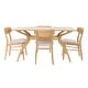 preview thumbnail 33 of 77, Fausett Mid-Century Modern 5 Piece Dining Set by Christopher Knight Home