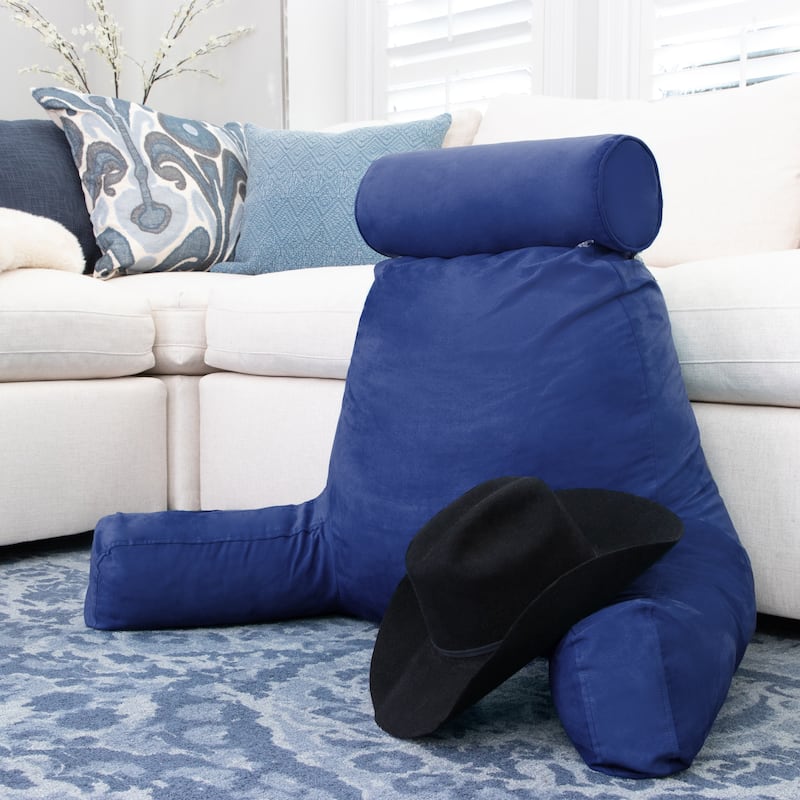 Husband Bedrest Micro-Suede Reading Pillow