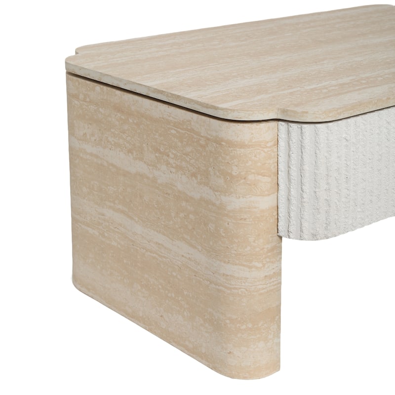 Lift Top Coffee Table, Modern Extendable Wooden Desk with Hidden Storage