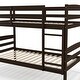 preview thumbnail 6 of 24, Solid Wood Twin Over Twin Bunk Bed with Guardrails and Ladder