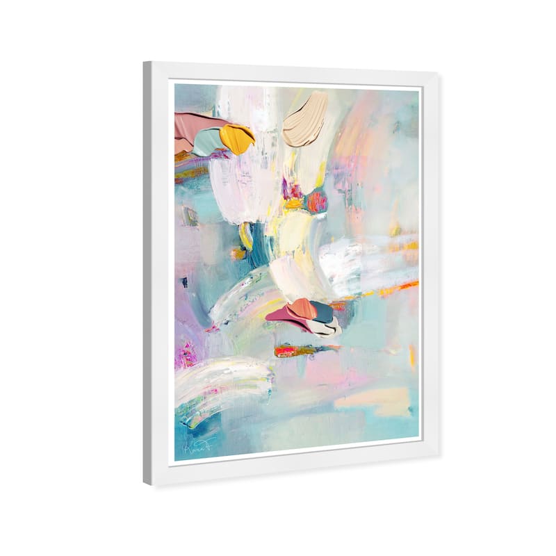 Wynwood Studio Prints Abstract Sunny Chicago Blue and Modern & Contemporary Wall Art Canvas Print