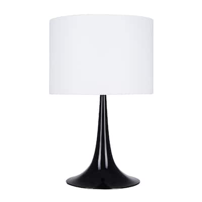 Black Fluted Table Lamp