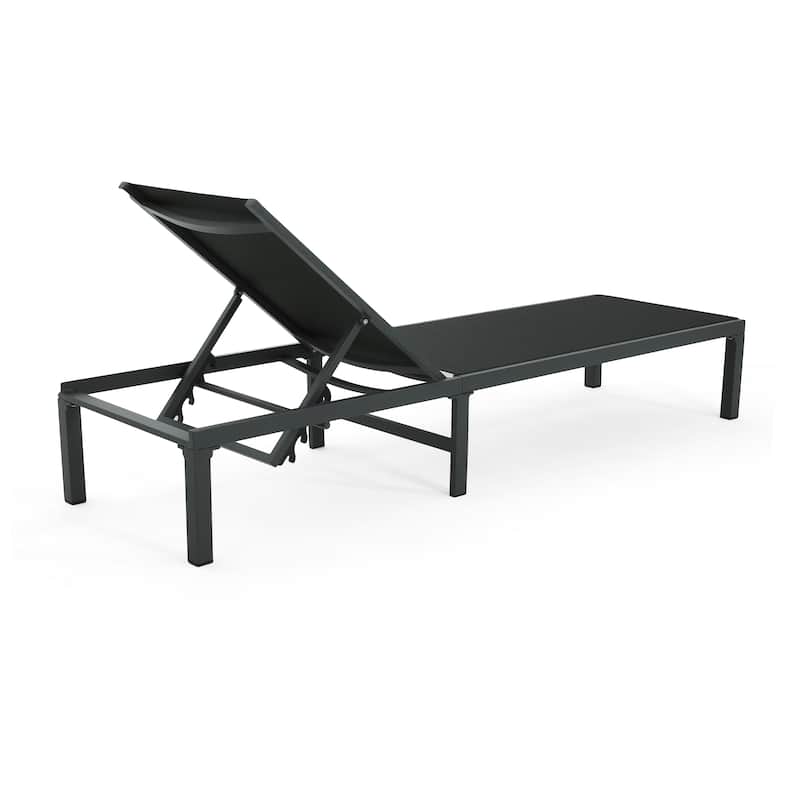 Outdoor Patio Aluminum Chaise Lounge (Set of 2)