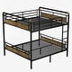 preview thumbnail 11 of 11, Queen Over Queen Bunk Bed, Detachable, 16" Rails