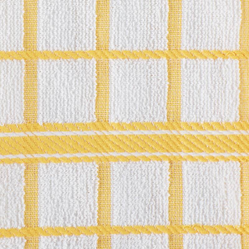DII Artichoke Windowpane Terry Dishtowel (Set of 4)