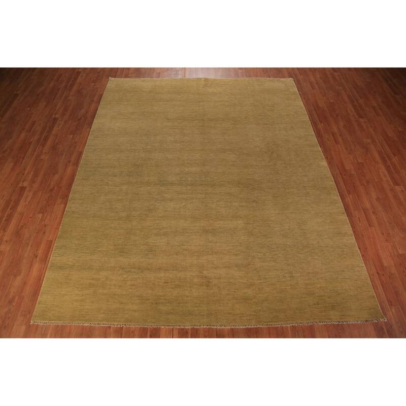 Gabbeh Oriental Area Rug Hand-Knotted Tribal Wool Carpet - 7'11" x 9'9"