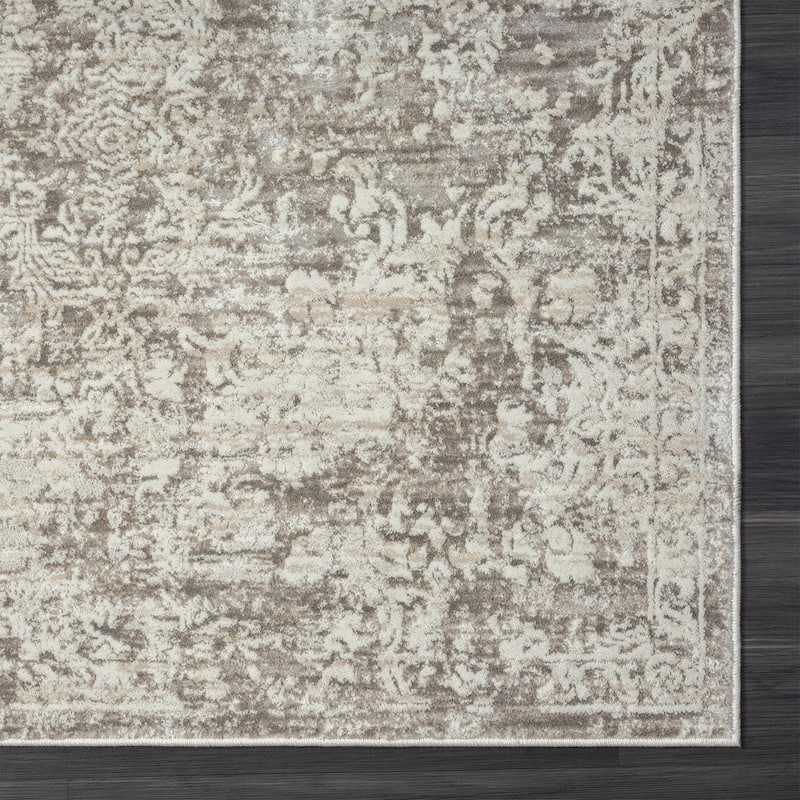 Sevita Gray Transitional High-Low Textured Indoor Area Rug