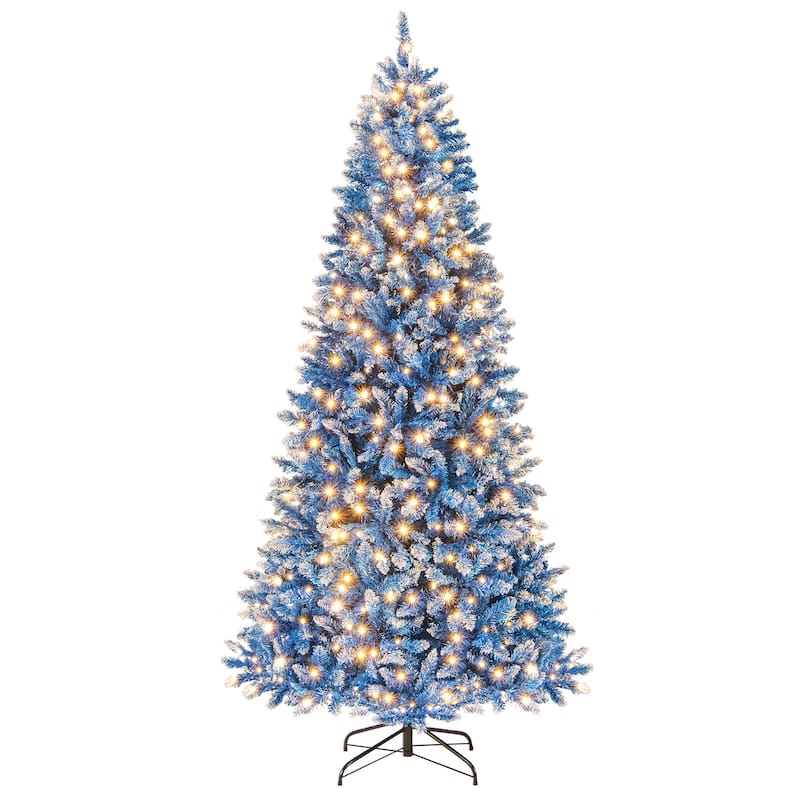 Costway 6/7/8/9 FT Artificial Christmas Tree, with 270/340/420/520 - See Details - 7 Foot
