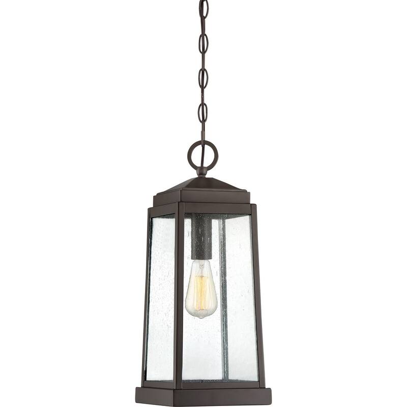 Ravenel 1-Light Outdoor Hanging Lantern in Western Bronze
