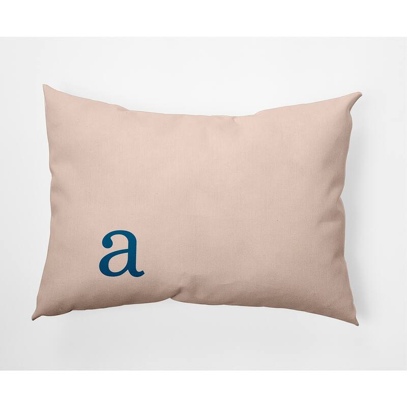 Modern Monogram Decorative Throw Pillow - 14" x 20" - a