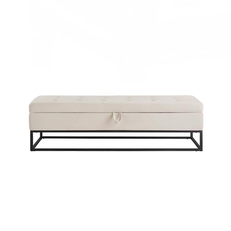 Bed Bench Metal Base with Storage