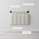 preview thumbnail 51 of 58, Nathan James Remi Wall Mount Tufted Headboard with Adjustable Straps and Black Metal Rail