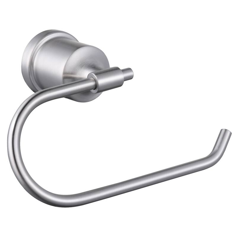 WOWOW Wall-Mounted Stainless Steel Bathroom Toilet Paper Holder - 1Pack - Brushed Nickel