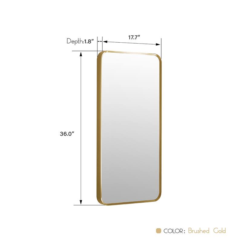 Mutriku Rectangle Aluminum Framed Wall Mount Mirror