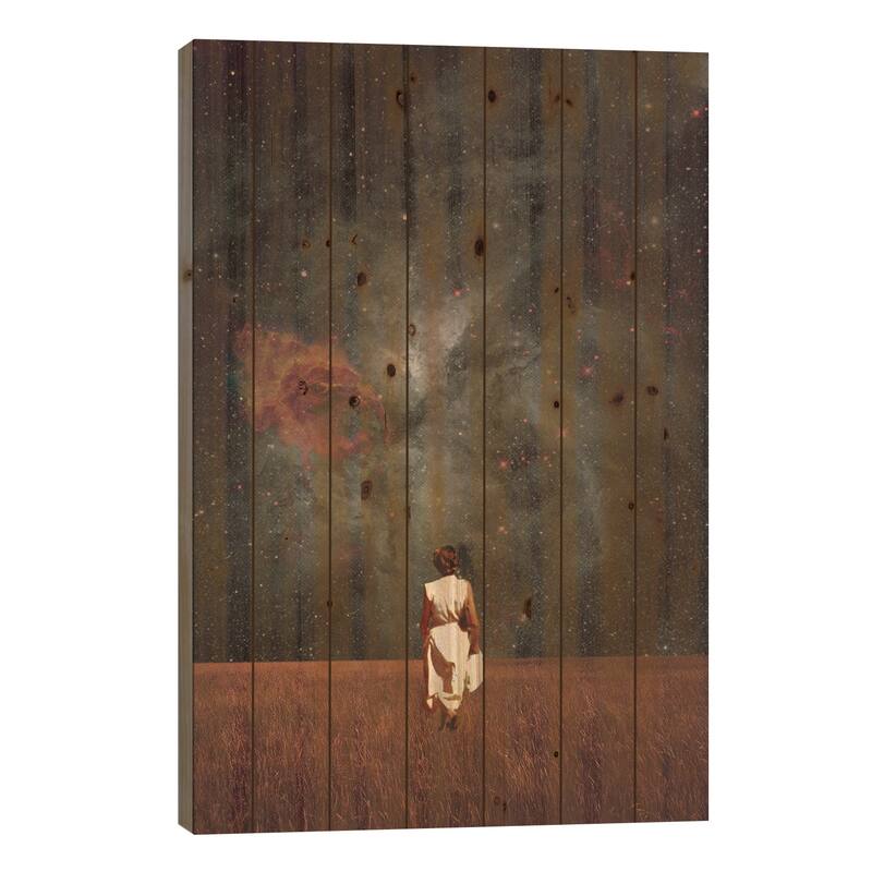 Follow me Print On Wood by Frank Moth - Multi-Color - 40x26x1.5
