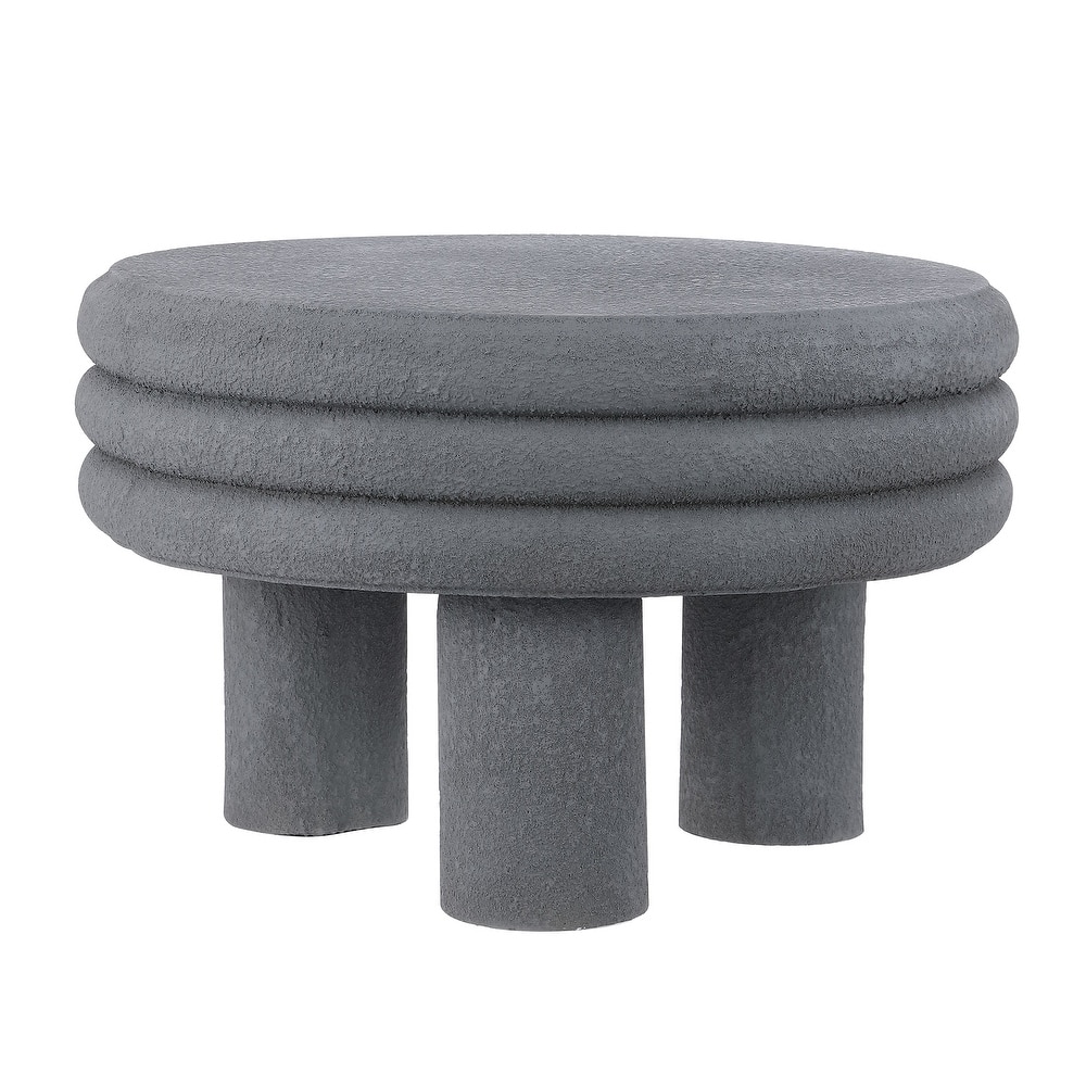 Evans 13.5" Contemporary Minimalist Curvy Low Accent Table , by JONATHAN Y