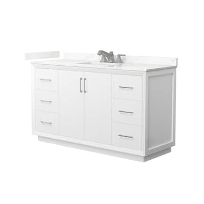 Wyndham Collection WCF414160S-QTZ-US3MXX Strada 60" Free Standing