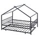 preview thumbnail 6 of 43, Metal Adorable House Full Size House Bed with Twin Size Trundle Bed,Kids and Baby