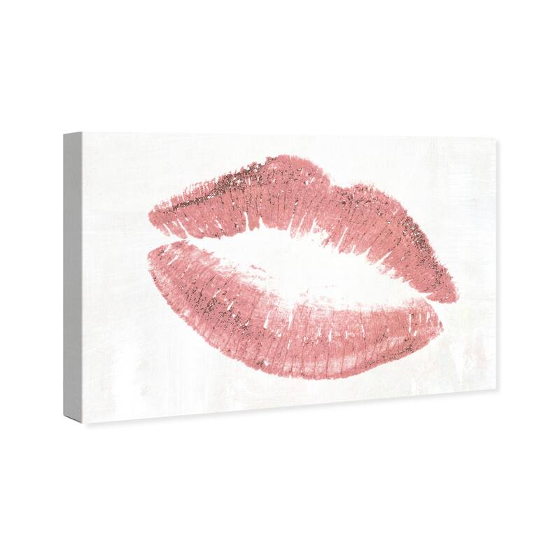 Wynwood Studio Fashion and Glam Lip Stain Lacquer Red and Modern & Contemporary Wall Art Canvas Print