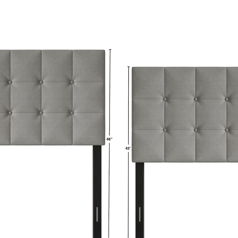 CraftPorch Classic Button-Tufted Rectangle Upholstered Headboard