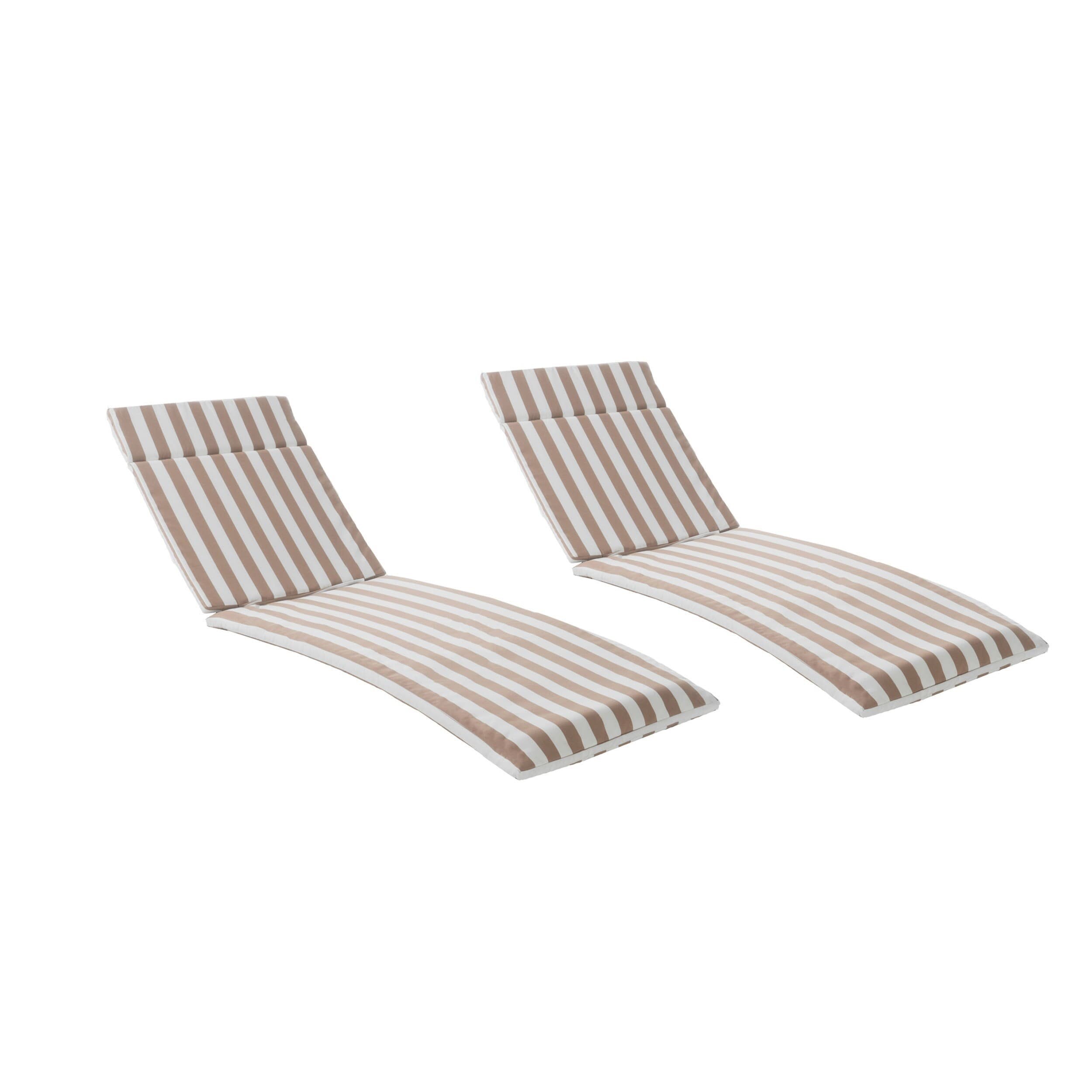 Salem Outdoor Chaise Lounge Cushions Set Of 2 Cushions Only By Christopher Knight Home On Sale Overstock 9176362