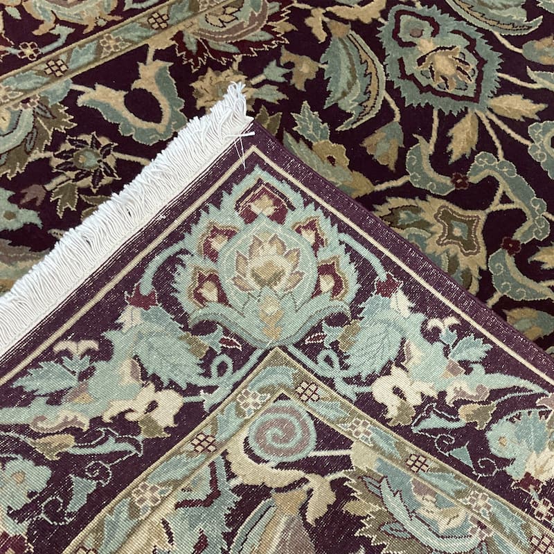 HERAT ORIENTAL Handmade William Morris Wool Rug - 4'2" x 6'2"