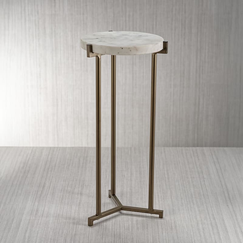 Rovigo Marble on Antique Brass Cocktail Table